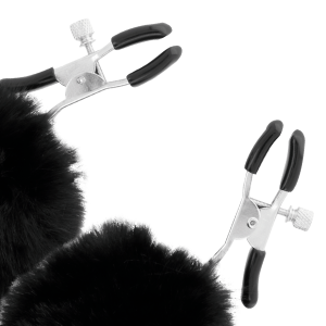 DARKNESS PINÇAS PARA MAMILOS COM POMPONS