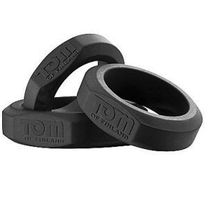CONJUNTO DE ANEL DE SILICONE DE 3 PEÇAS DA TOM OF FINLAND